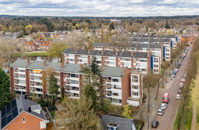 Appartementencomplexen Zichtbaar Vanuit De Lucht