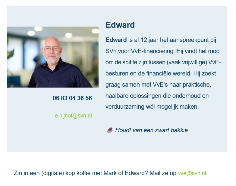 Artikel Voorstelronde Edward Nijhof Accountmanager Vve Bij Svn